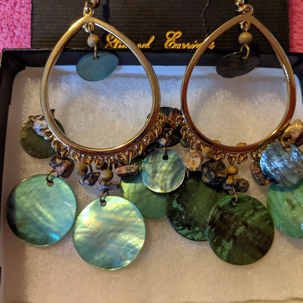 Beautiful emerald earrings